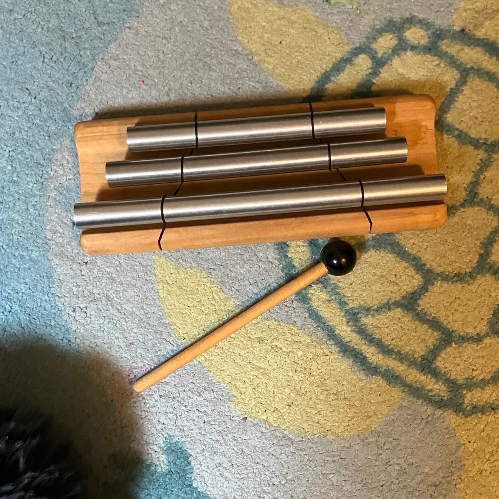 Silver and Brown Chime Set